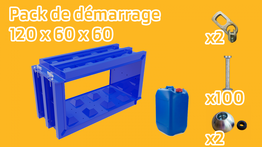 Pack de démarrage 120 x 60 x 60