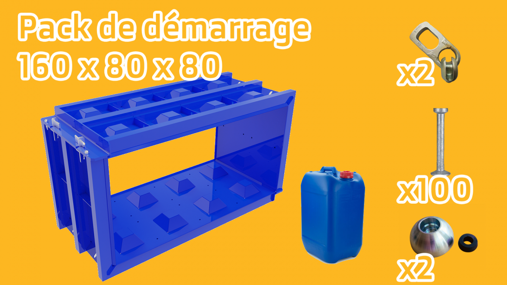 Pack de démarrage 160 x 80 x 80