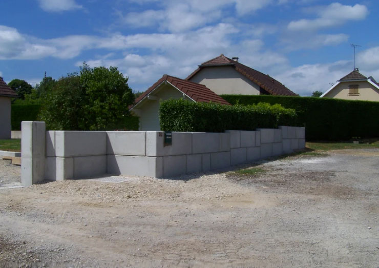 Clôtures en blocs béton